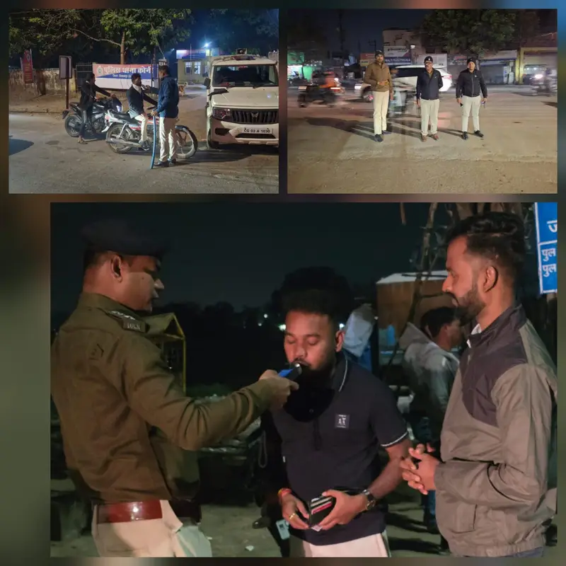 बिना हेलमेट और शराब पीकर गाड़ी चलाने वालो को चेतावनी.. तीन दिन में 220 से अधिक वाहन चालको पर कार्यवाही।