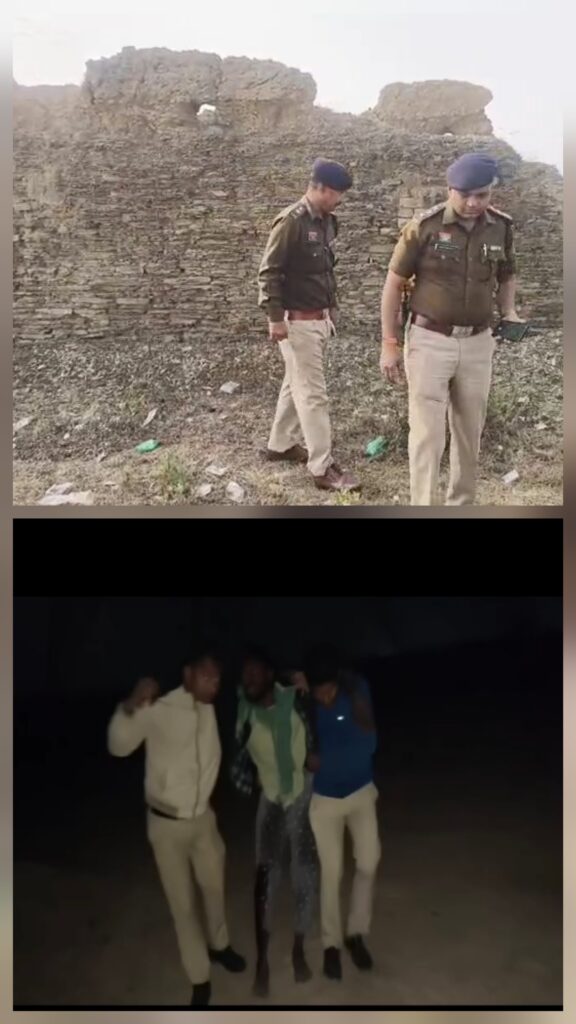 कुख्यात डकैती गिरोह का सरगना शॉर्ट एनकाउंटर में घायल, पैर में लगी गोली, दहशत फैलाने वाली वारदातों का हुआ खुलासा।